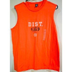 Vintage GAP Orange Sleeveless Graphic Tank Top  Medium  100% Cotton